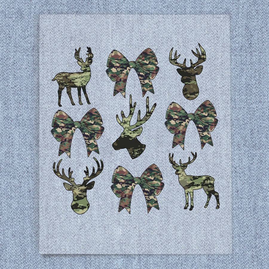 Camo Deer and Bow