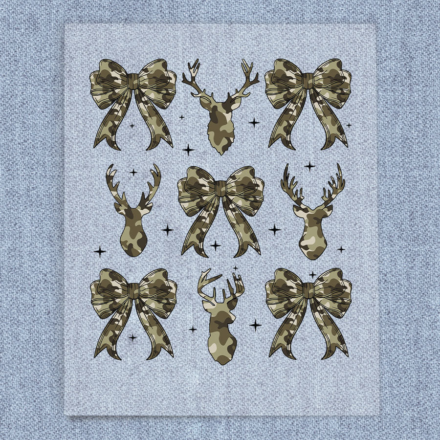 Camo Deer and Bow