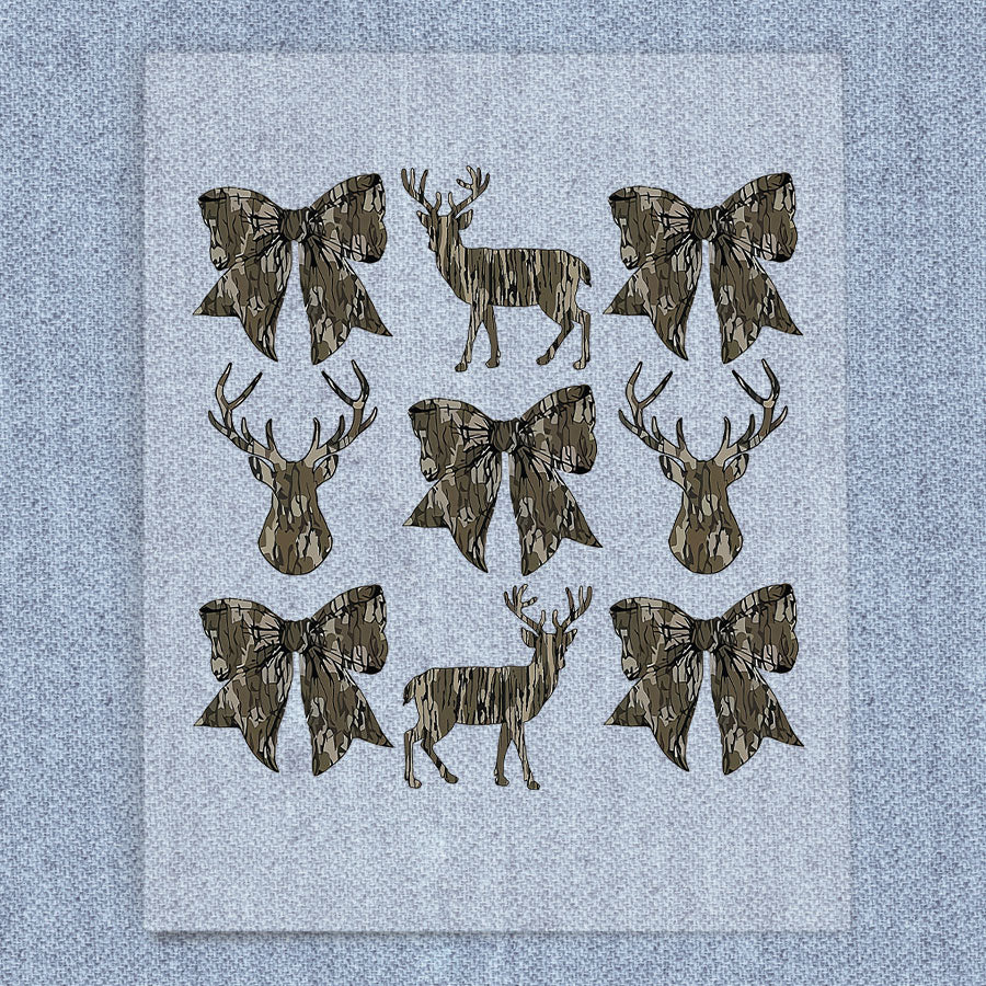 Camo Deer and Bow