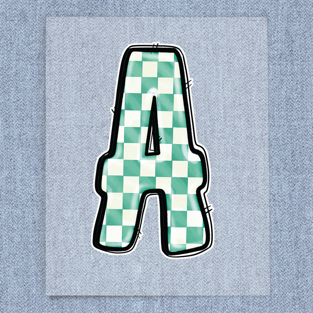 A Teal Checkered