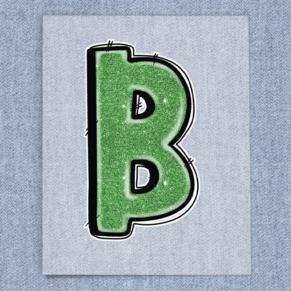 B Green Glitter