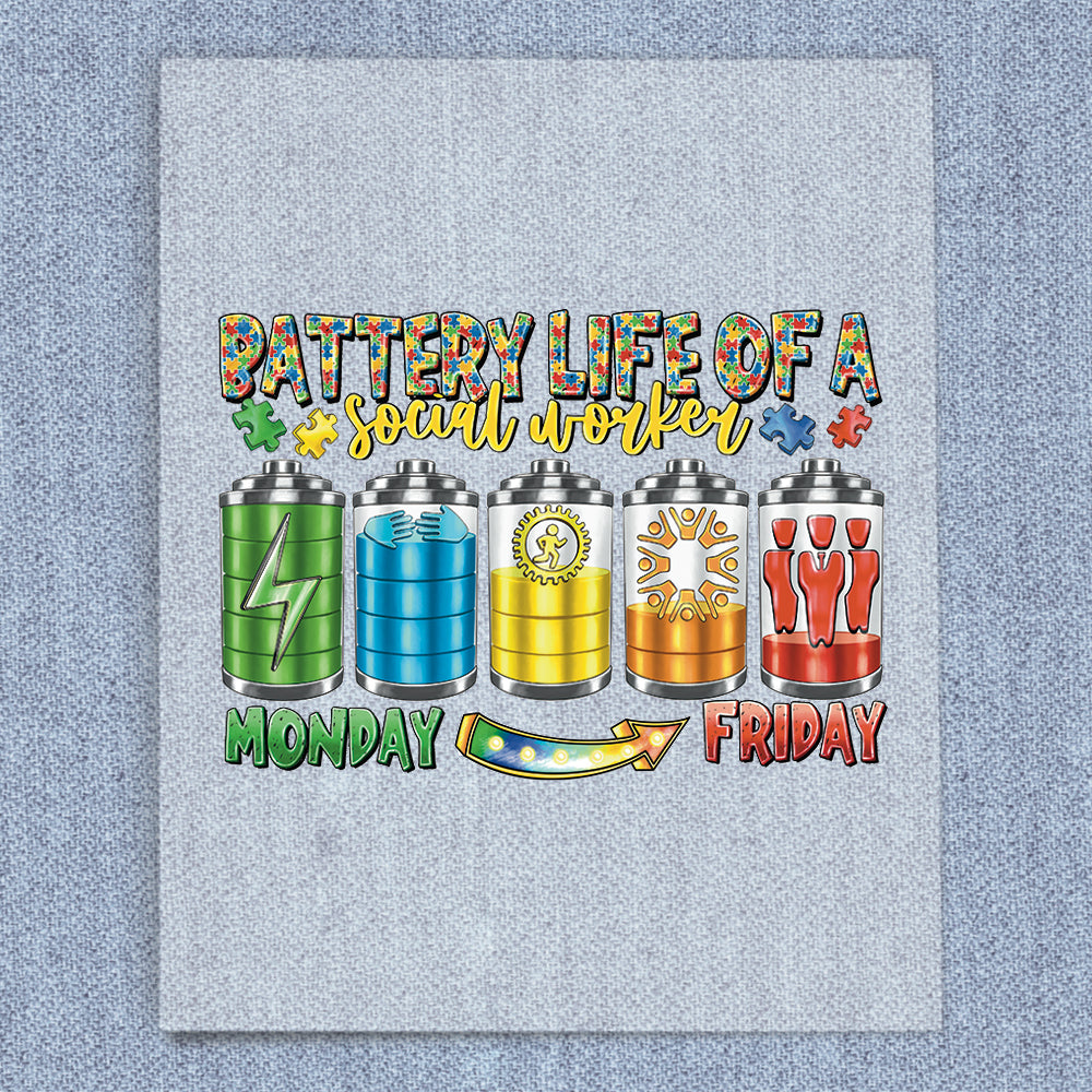 Battery Life of a Social Worker Monday/Friday