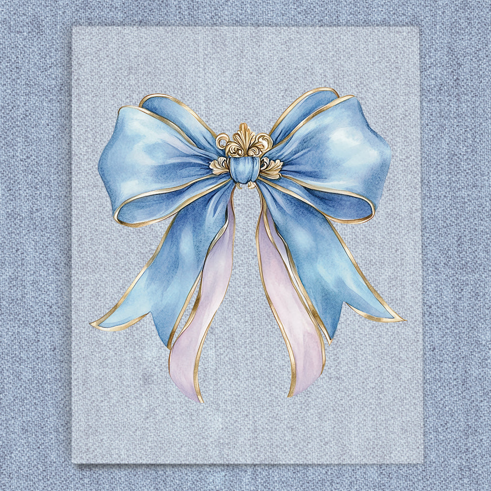 Blue Royal Coquette Bow
