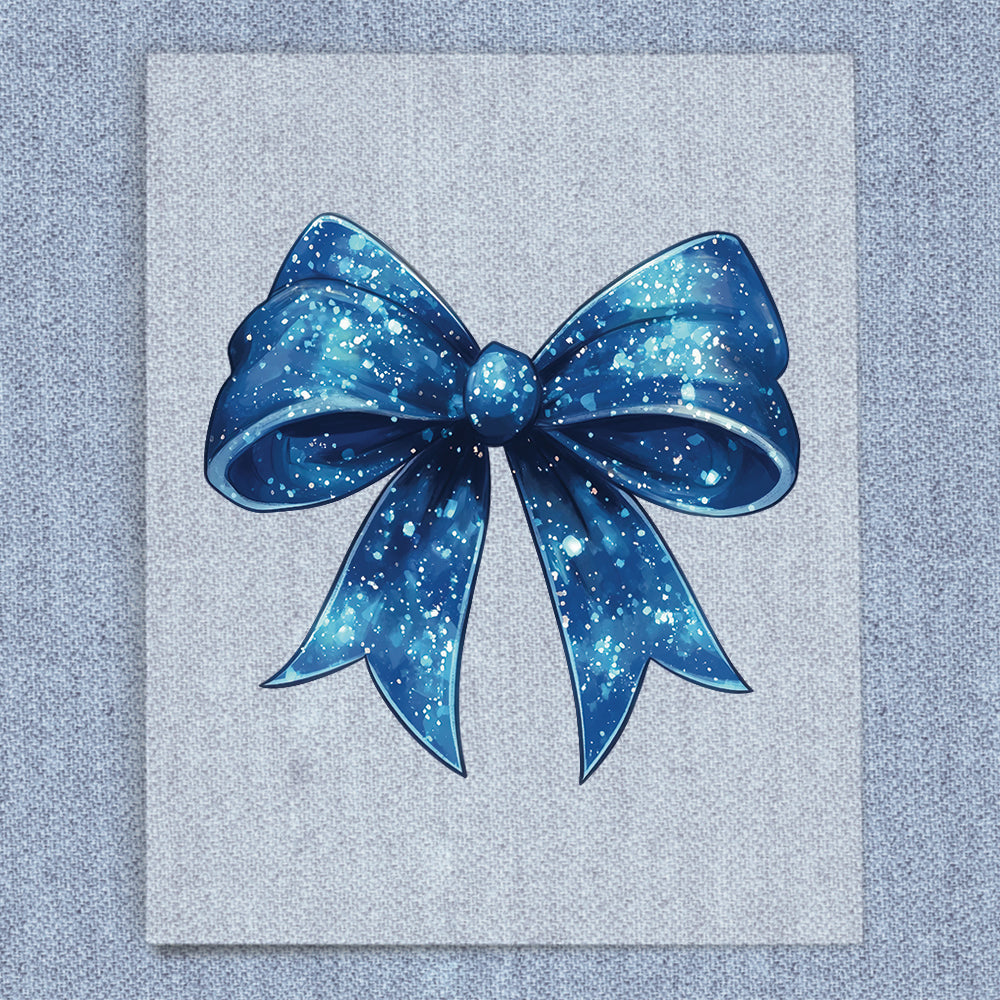 Blue Sparkle Coquette Bow