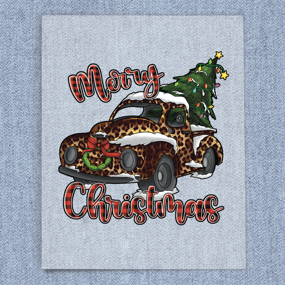 Christmas Leopard Truck