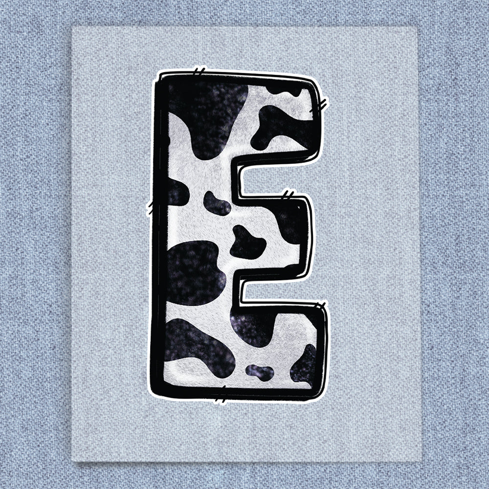 E Cow Print