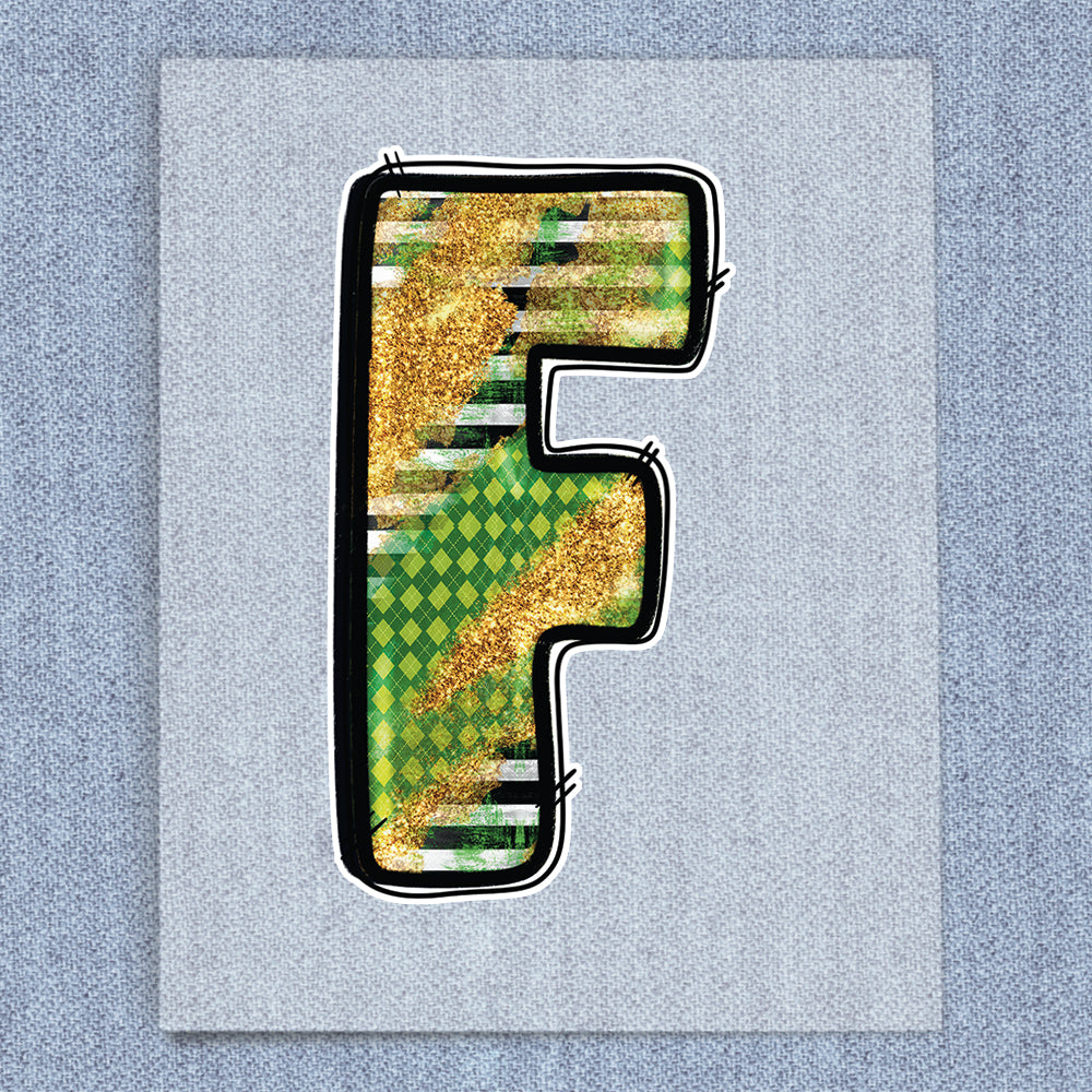 F Glitter, Stripe & Argyle
