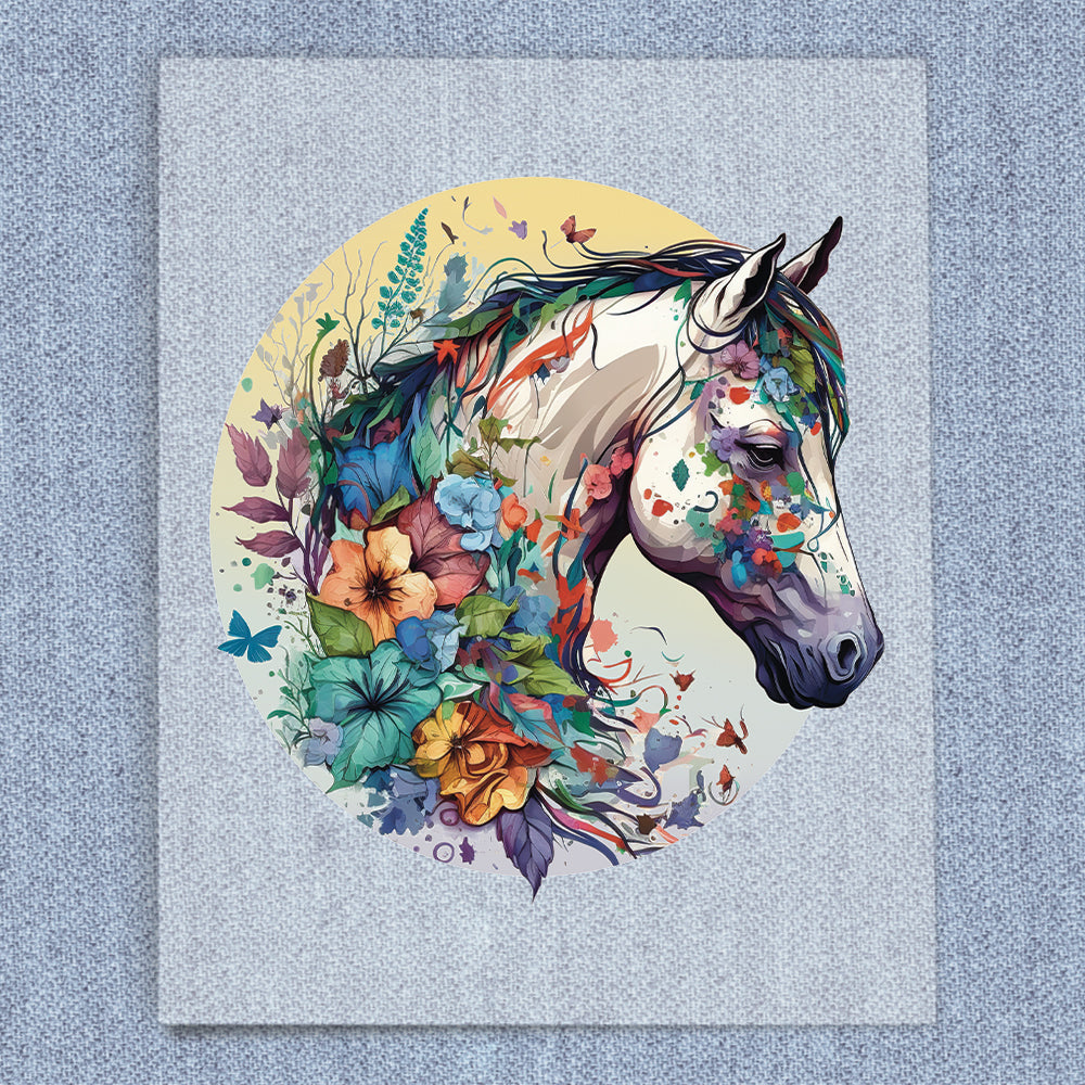 Floral Horse Head