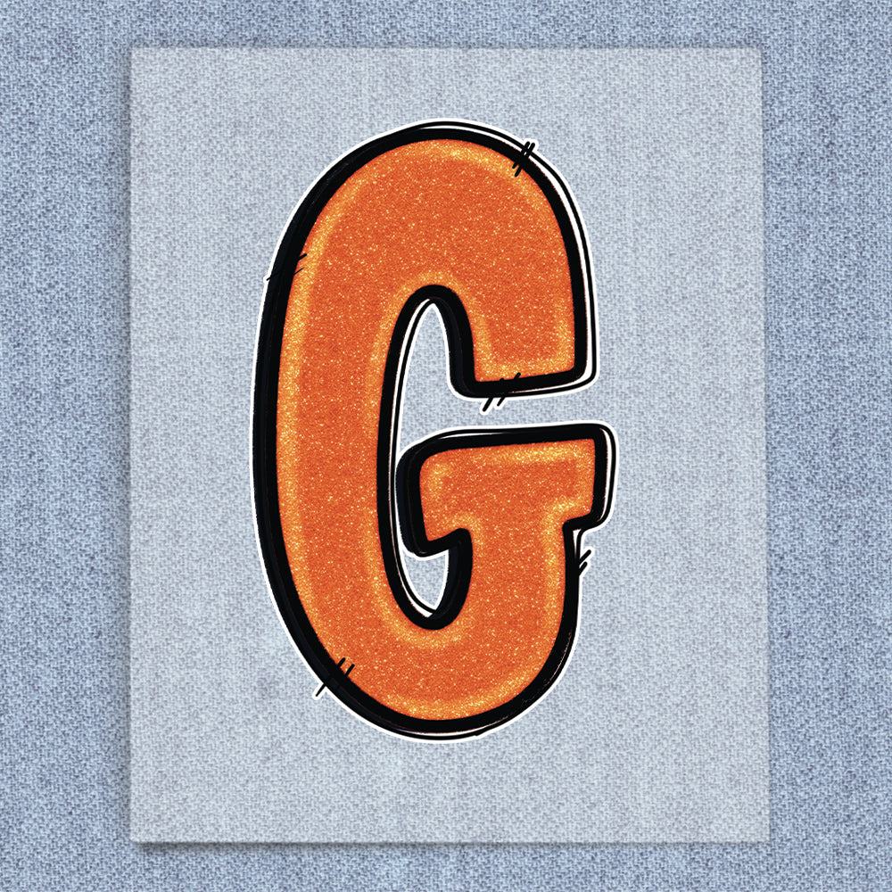 G Orange Glitter
