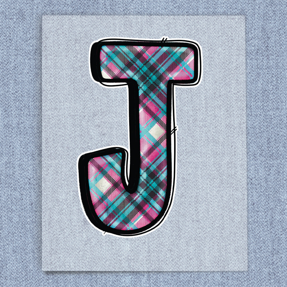 J Plaid Teals & Pink