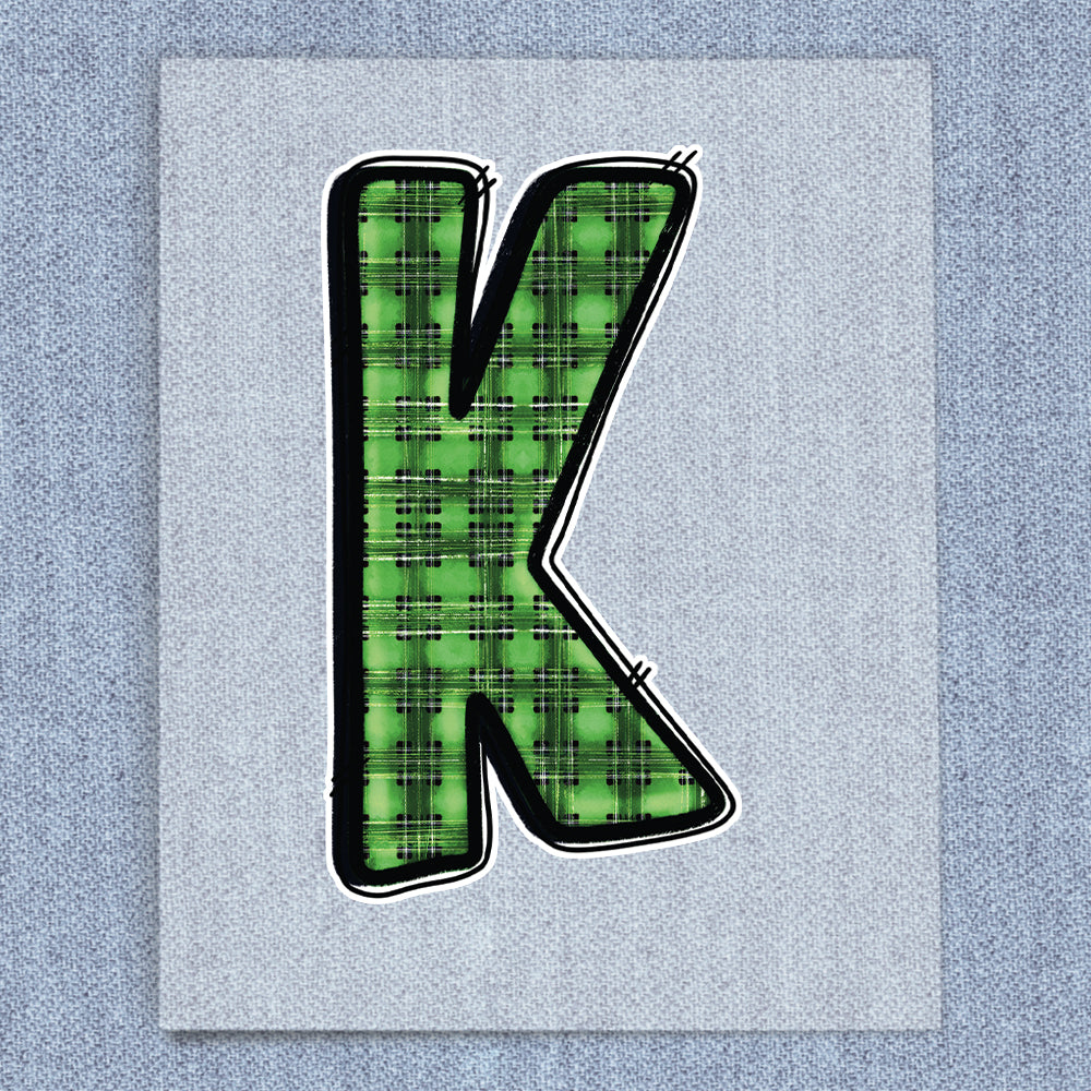 K Green & Black Plaid
