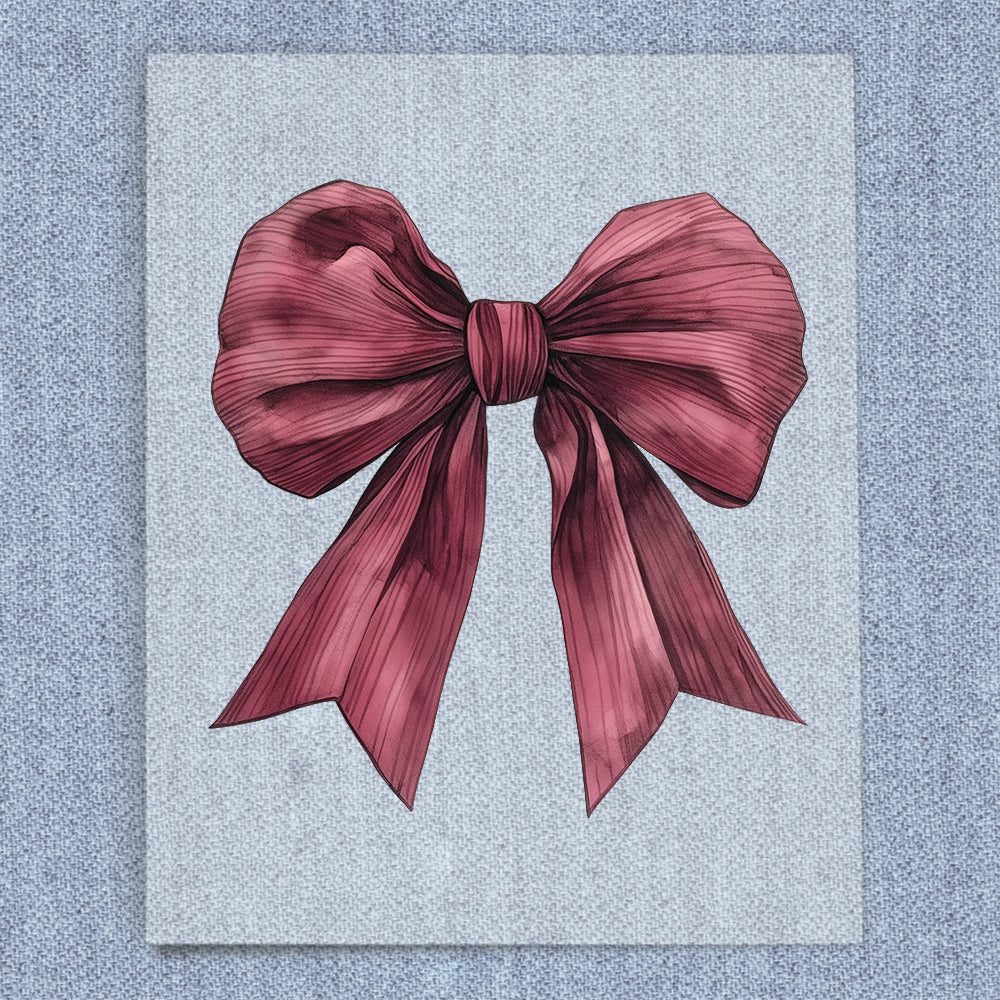 Maroon Coquette Bow