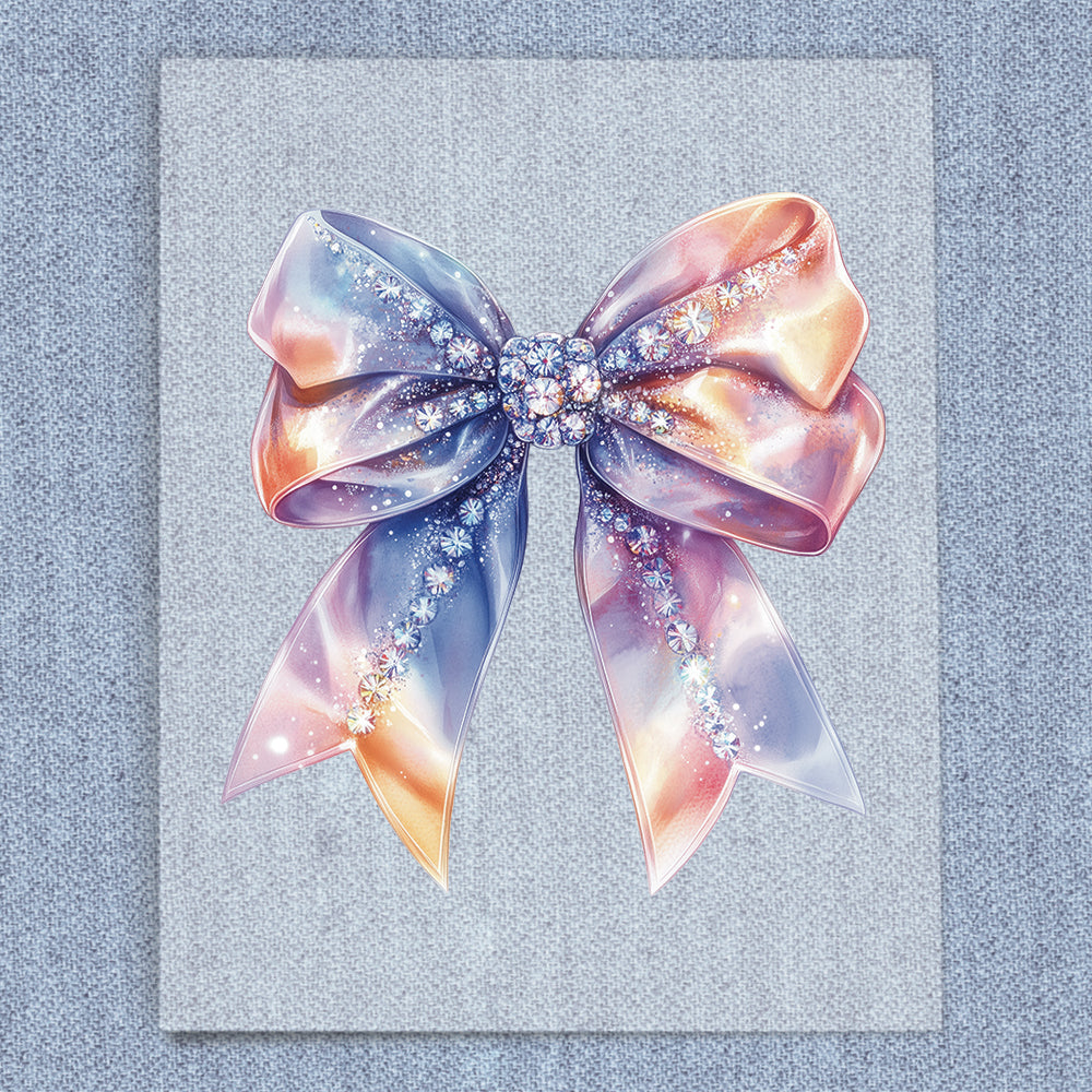 Pastel Diamonds Coquette Bow
