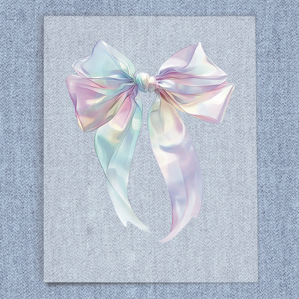 Pastel Watercolor Coquette Bow