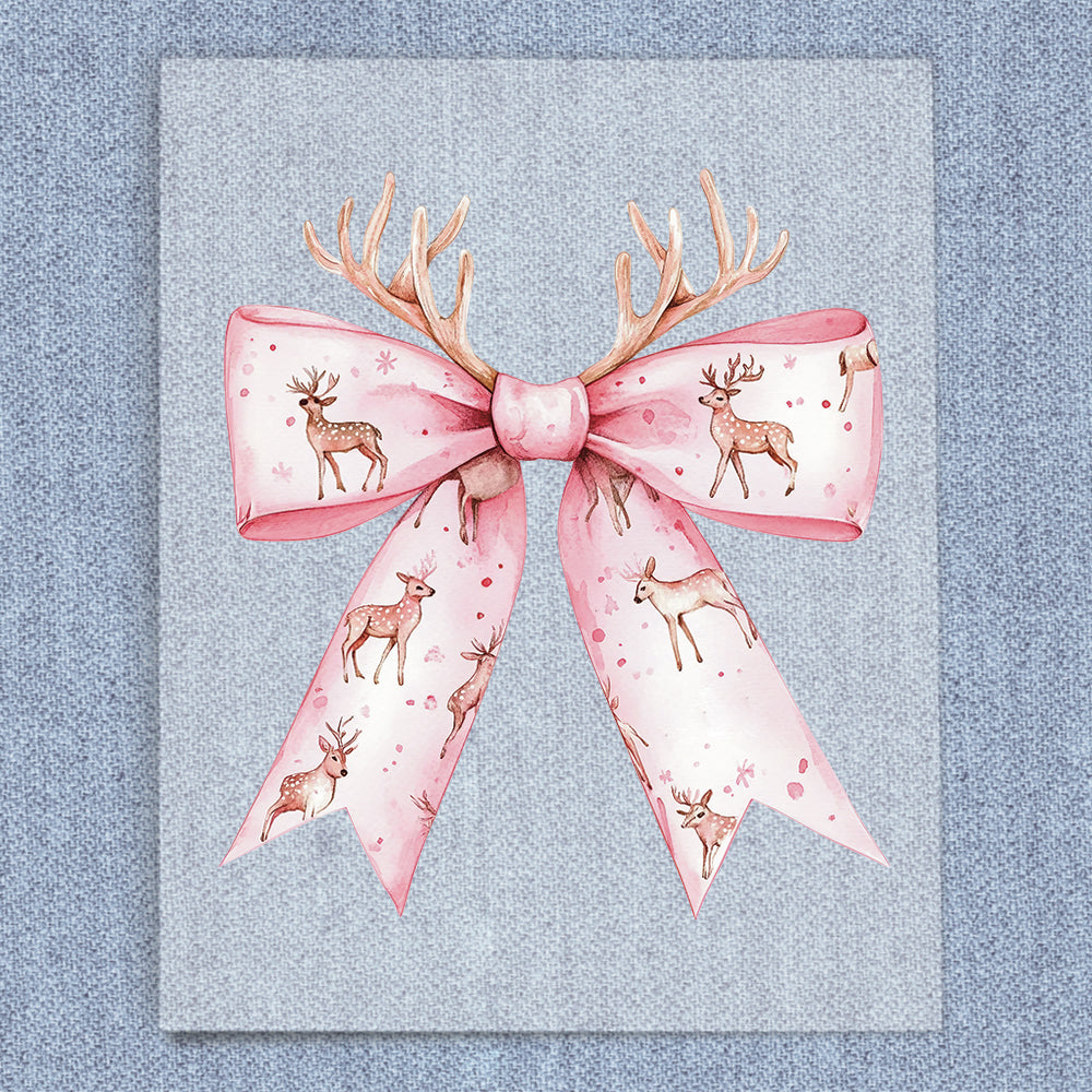 Pink Deer Coquette Bow