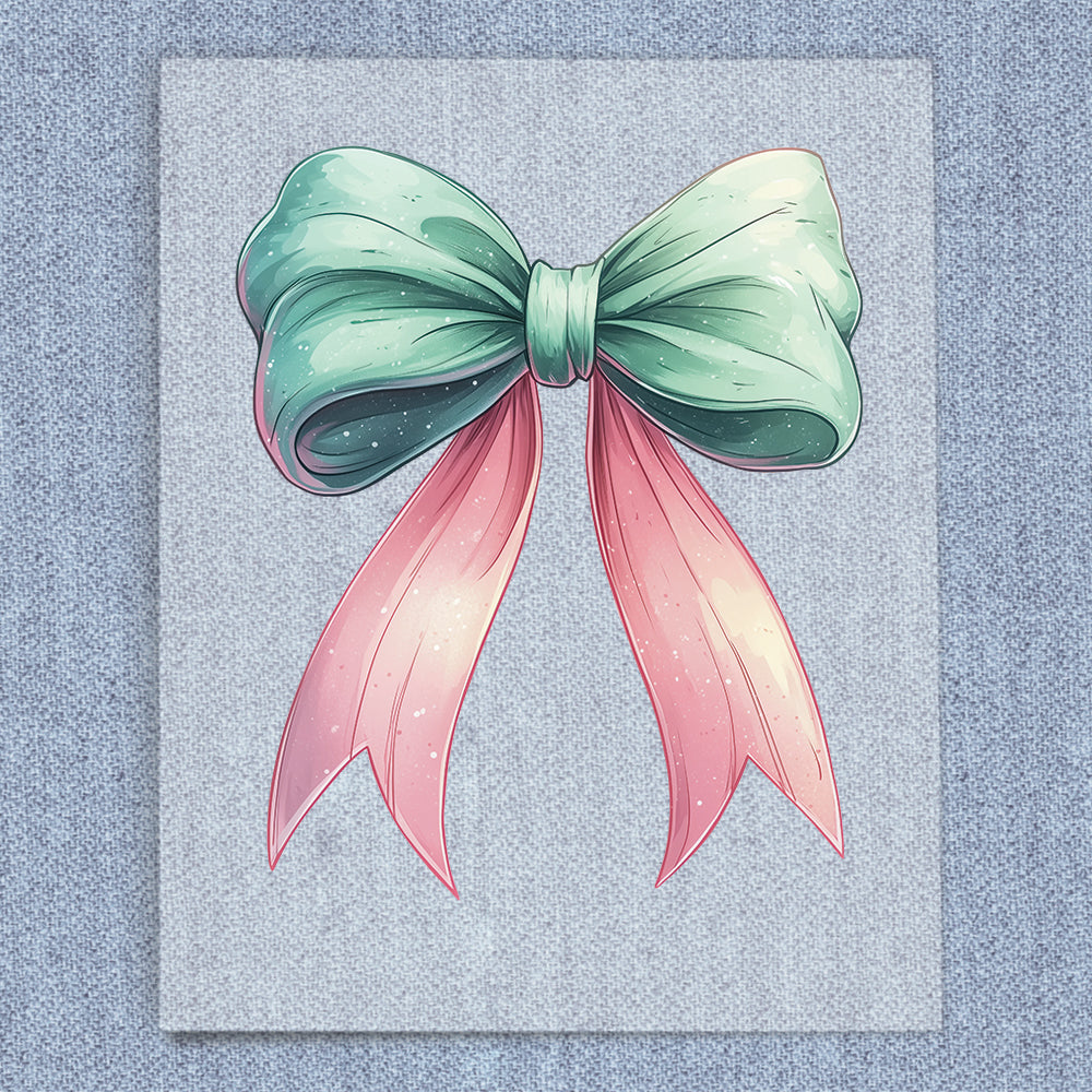 Pink & Green Coquette Bow
