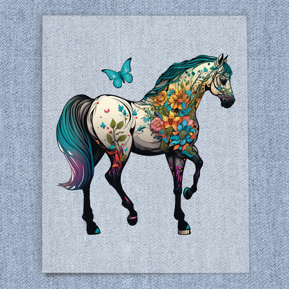 Rainbow Garden Horse