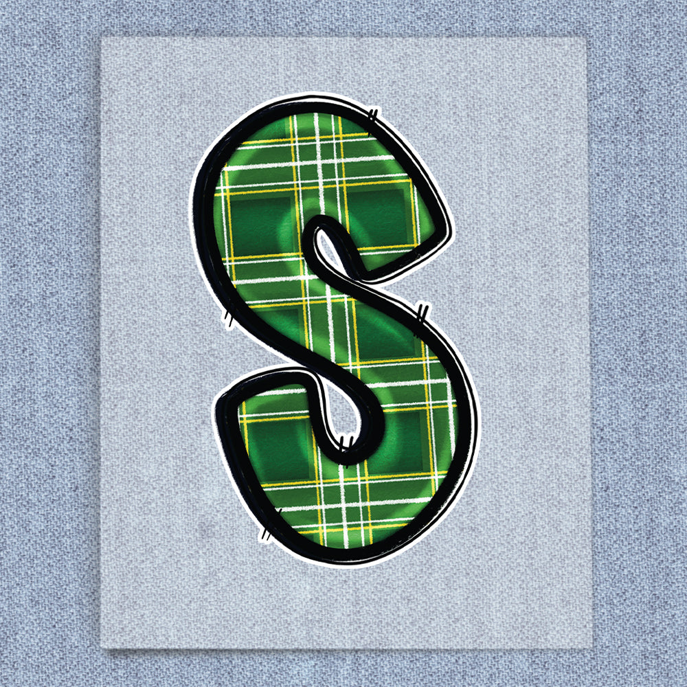 S Green & Yellow Plaid