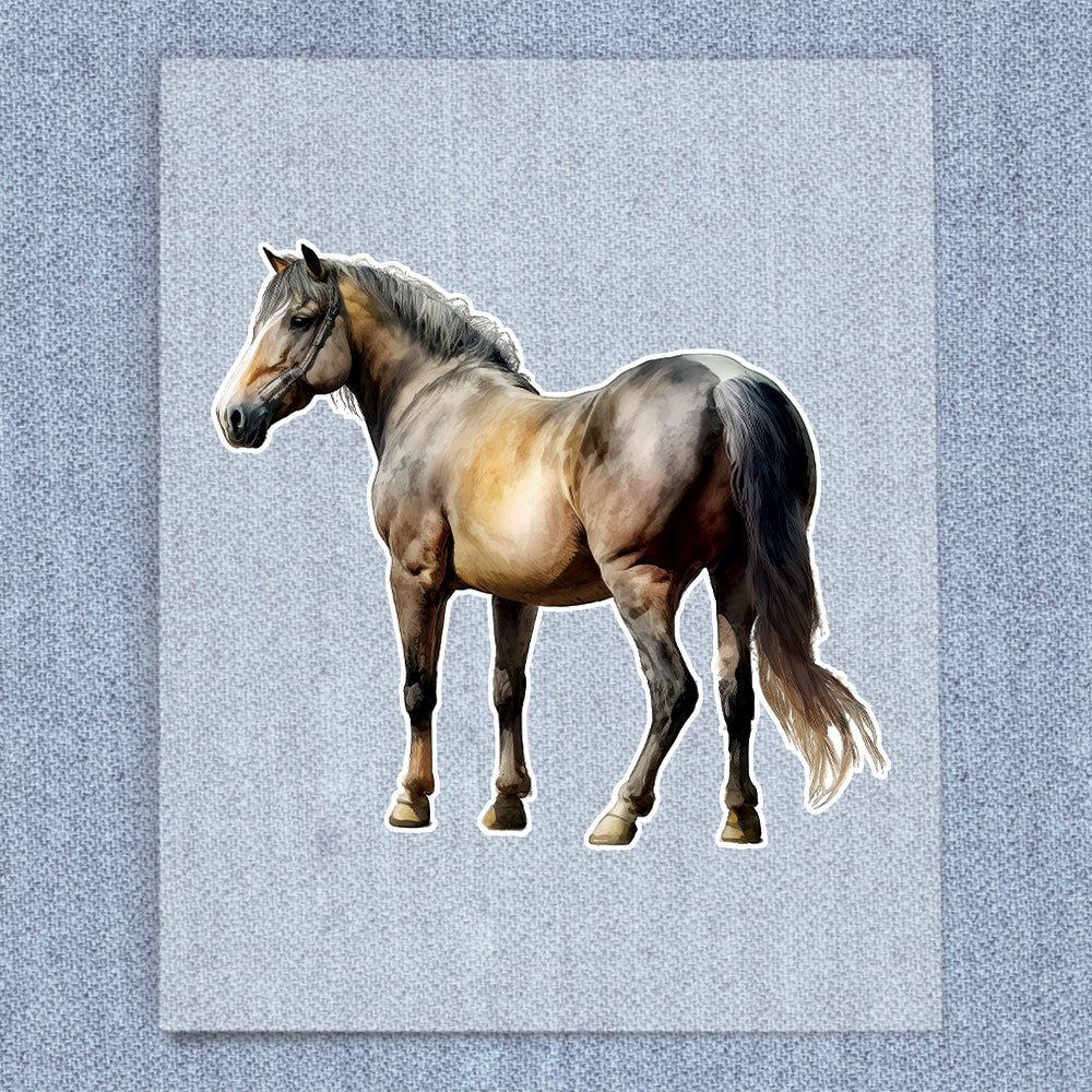 Standing Cream Horse