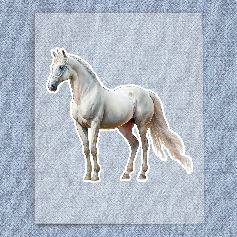 Standing White Horse