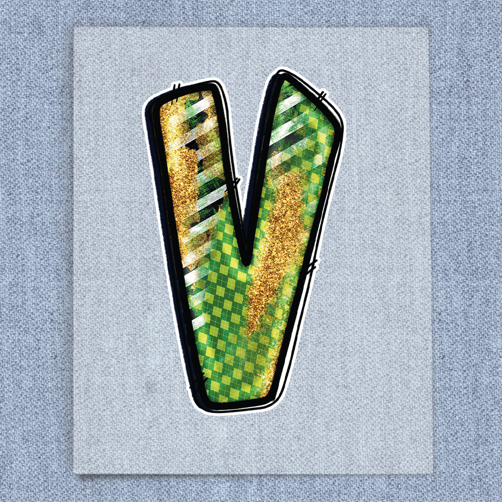 V Glitter, Stripe & Argyle