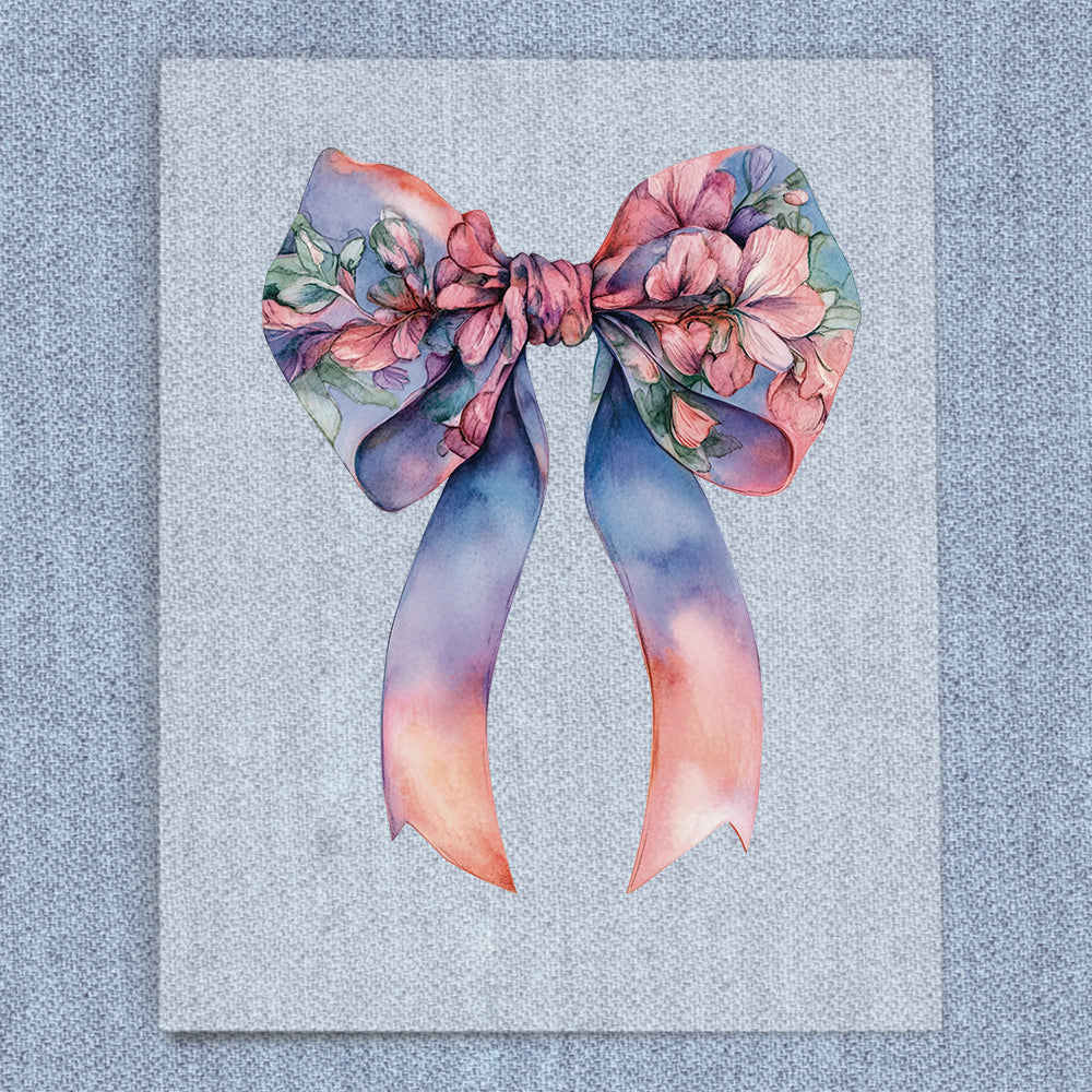 Vintage Floral Coquette Bow