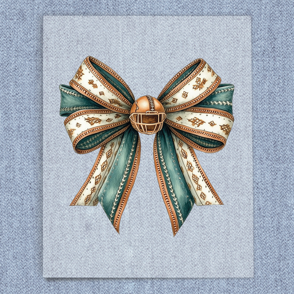 Vintage Football Coquette Bow