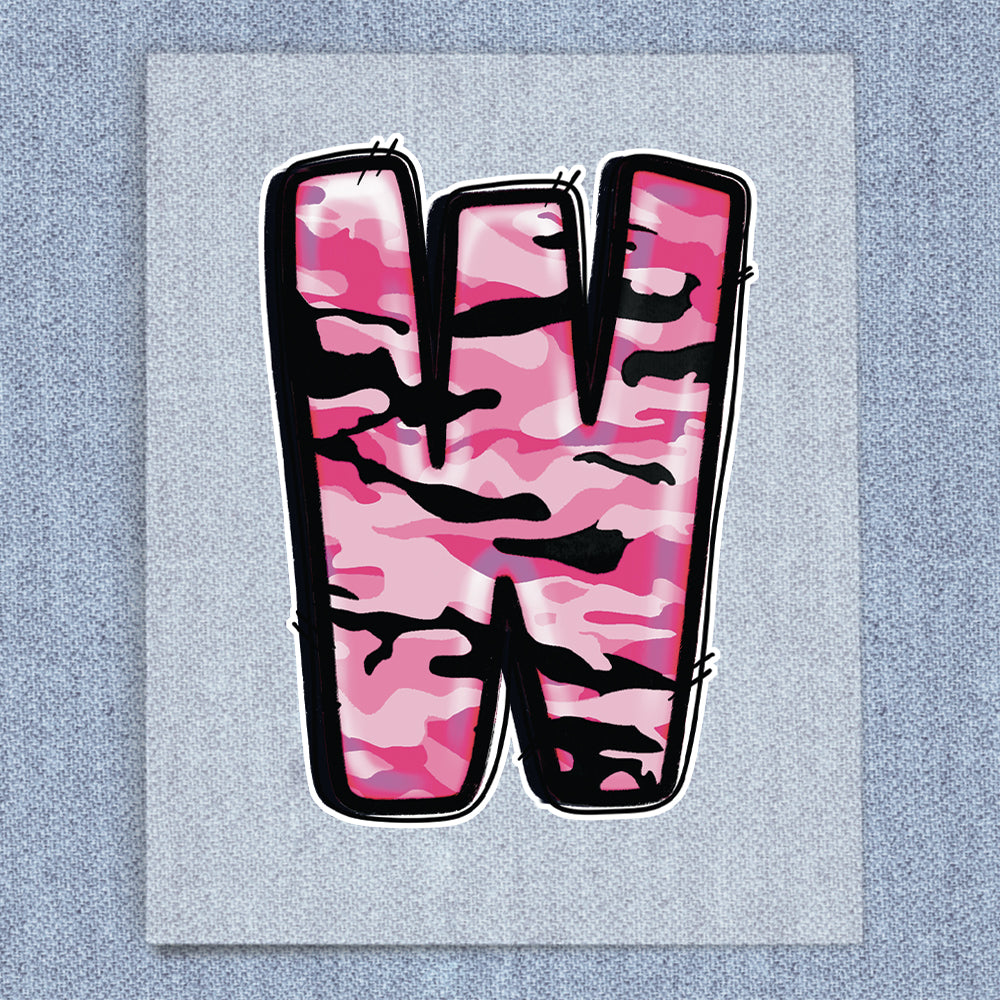 W Pink & Black Camo
