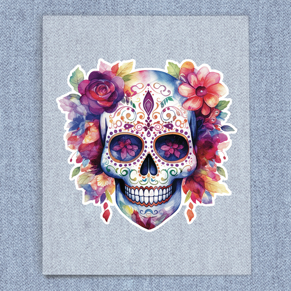 Watercolor Skull