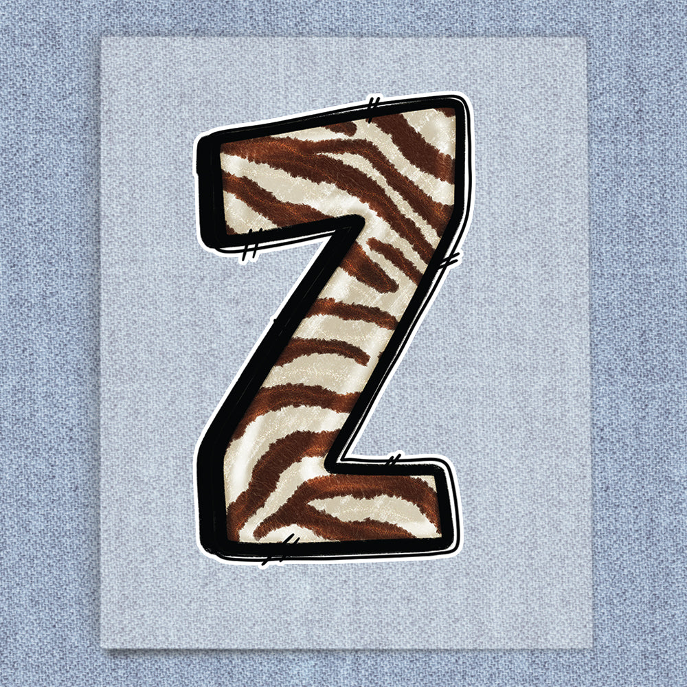 Z Brown & White Zebra Paint