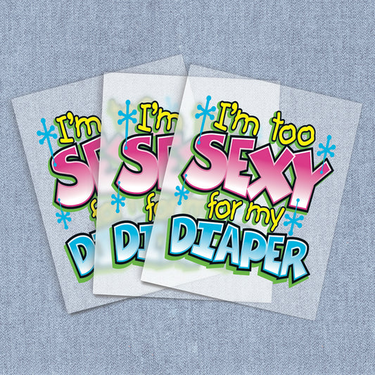 Sexy Diaper | Kids DTF Heat Transfers