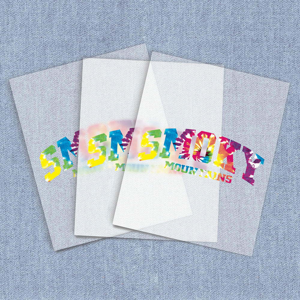 Smoky Mountains Arch Tie Dye | Destination DTF Heat Transfers