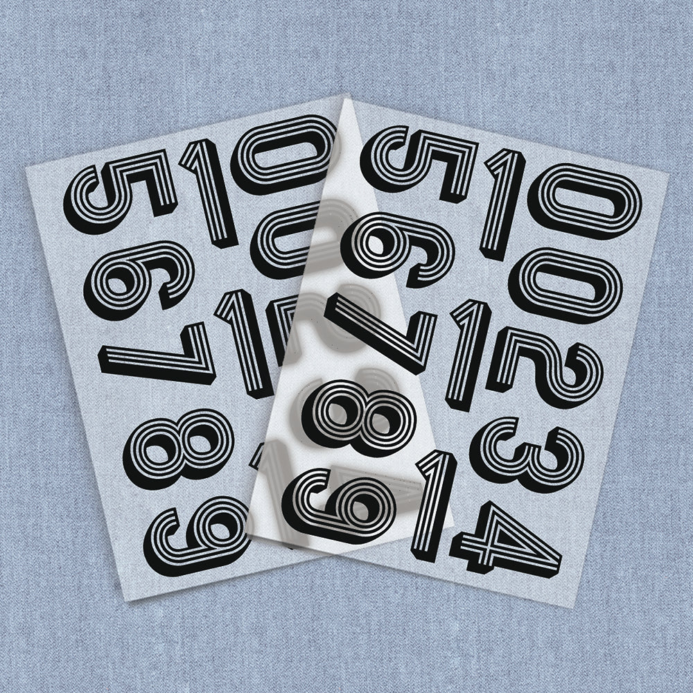 DTF Letters & Numbers, Direct-To-Film Iron-on Heat Transfers – Iron It ...