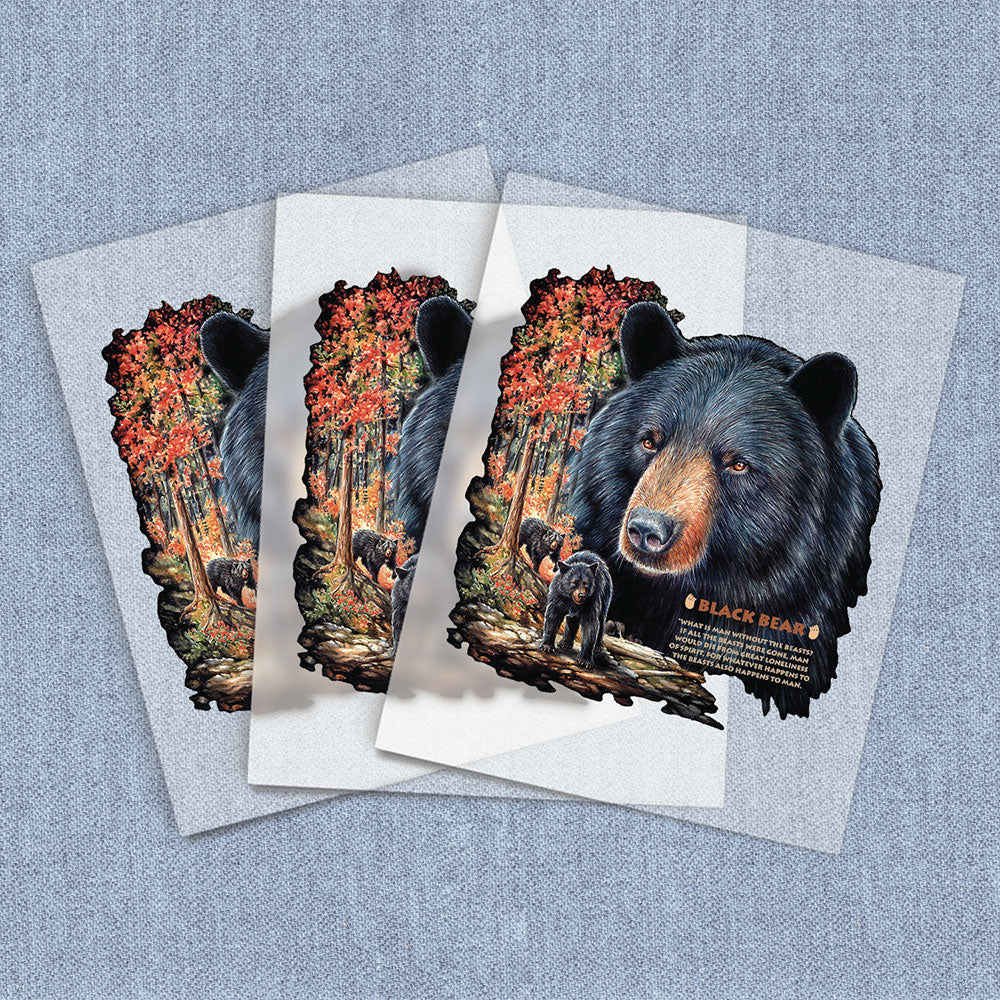 Black Bear 2 | Wildlife DTF Heat Transfers