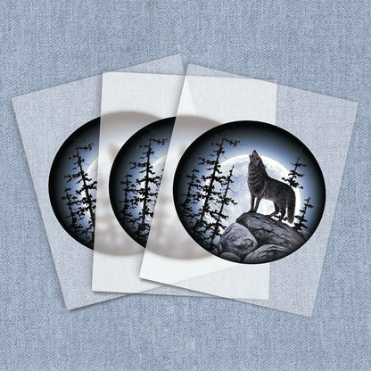 Wolf Moon | Wildlife DTF Heat Transfers