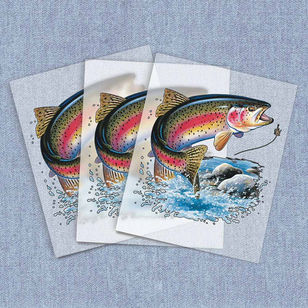 Rainbow Trout | Fishing DTF Heat Transfers