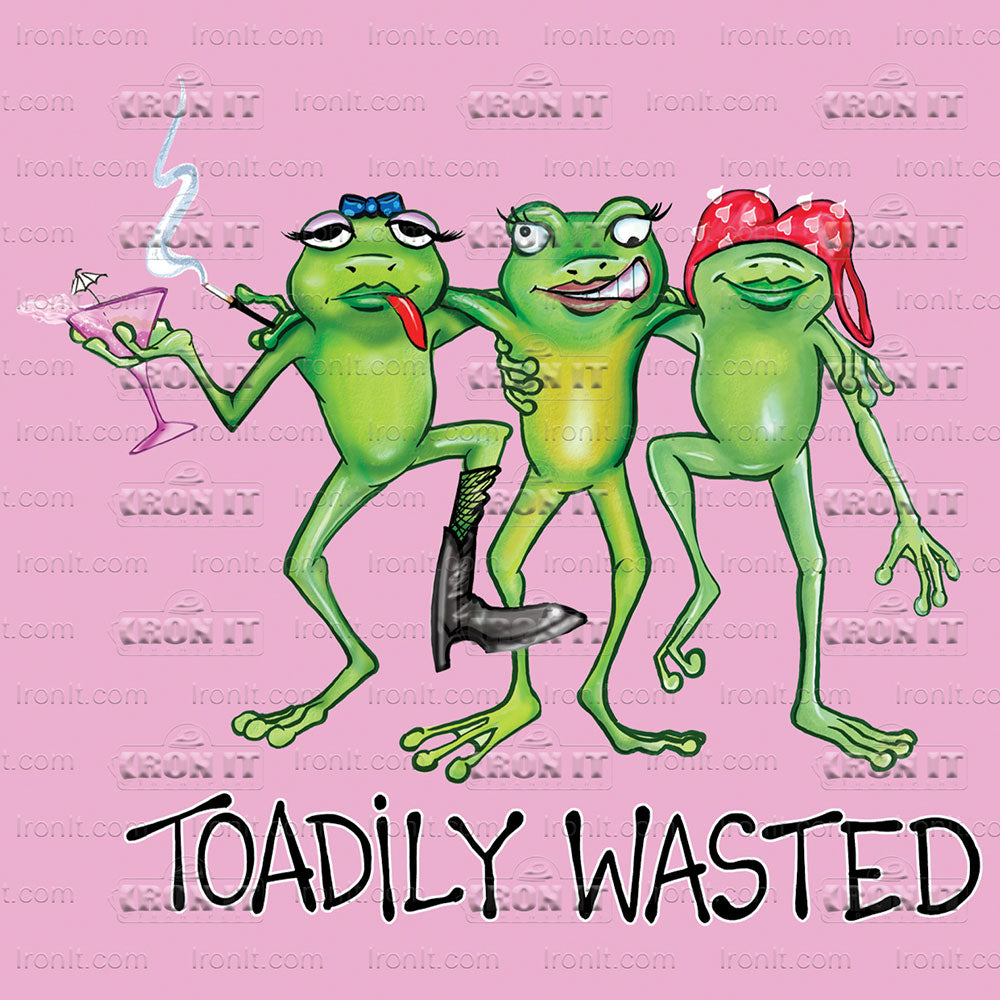 Toadily Toadily Wasted 2 | Humor Home Iron-on DTF (Direct-To-Film) Transfers ...
