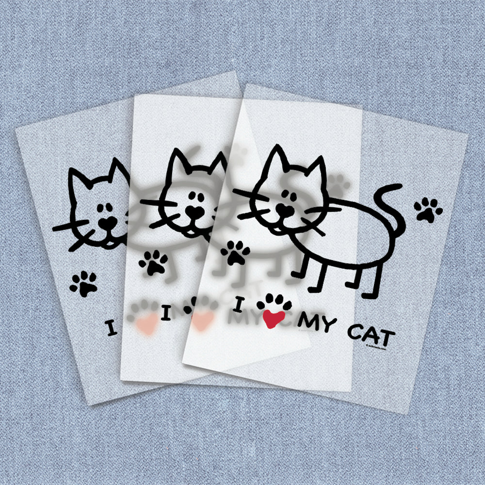 I Heart My Cat | Cats DTF Heat Transfers