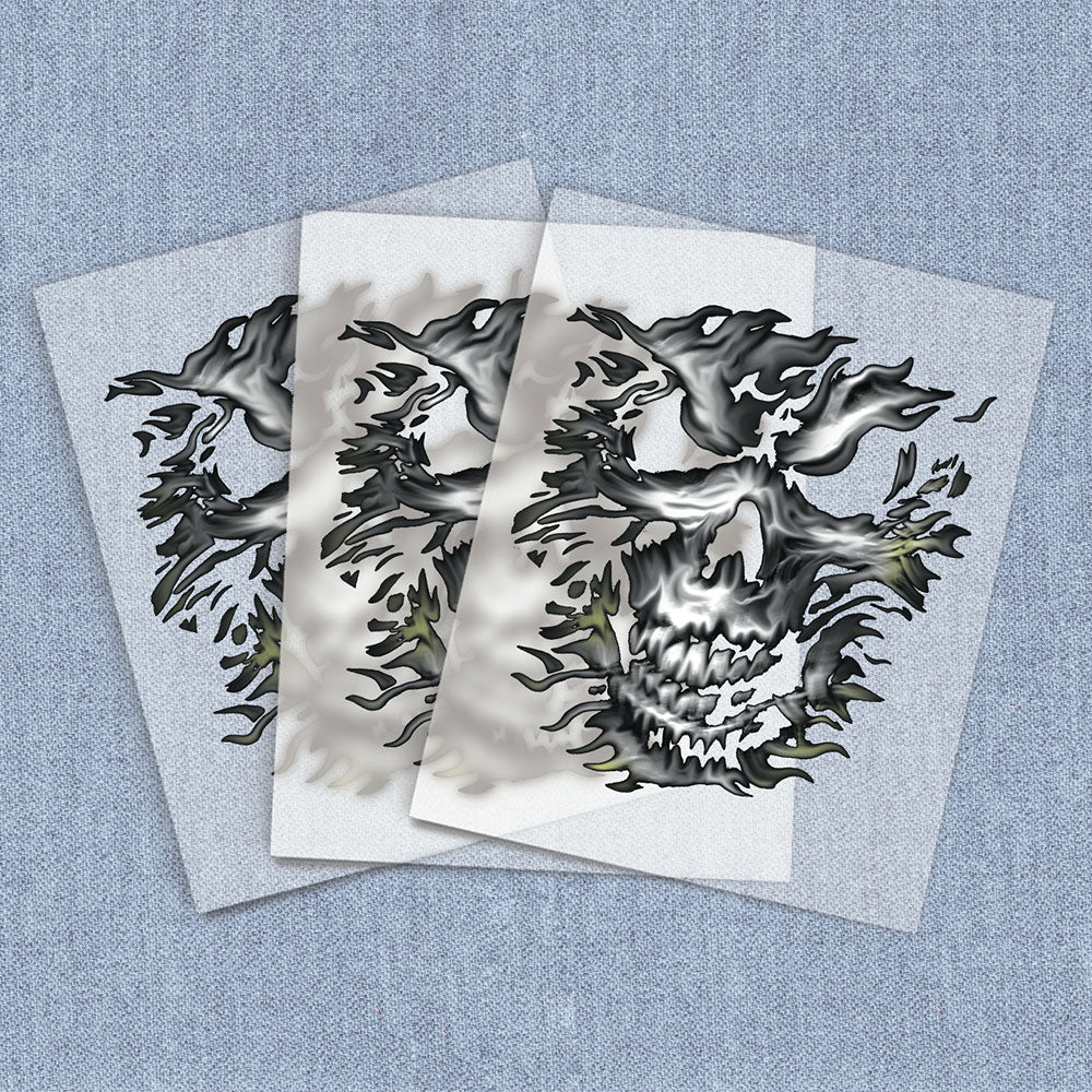 Silver Skull | Fantasy DTF Heat Transfers