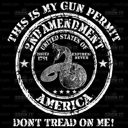 Don't Tread on Me | 2nd Amendment Direct-to-Film Heat Transfers