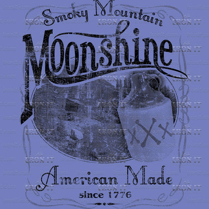 Smoky Mountain Moonshine Black | Pop Culture Direct-To-Film Transfer