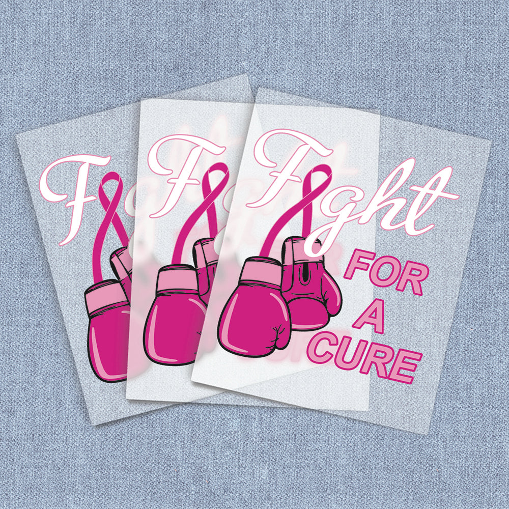 Fight for a Cure | Breast Cancer Awareness DTF Heat Transfers