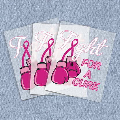 Fight for a Cure | Breast Cancer Awareness DTF Heat Transfers