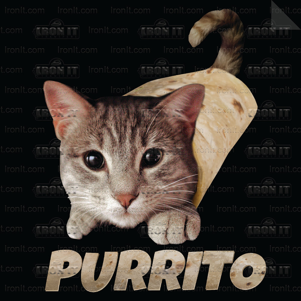 Purrito | Cats Direct-To-Film Transfer