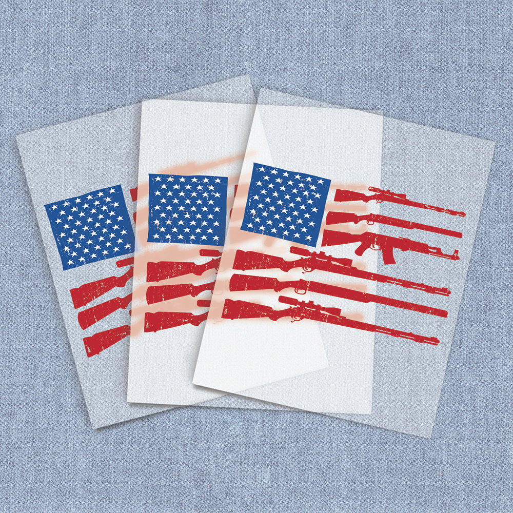 Gun Flag | 2nd Amendment DTF Heat Transfers