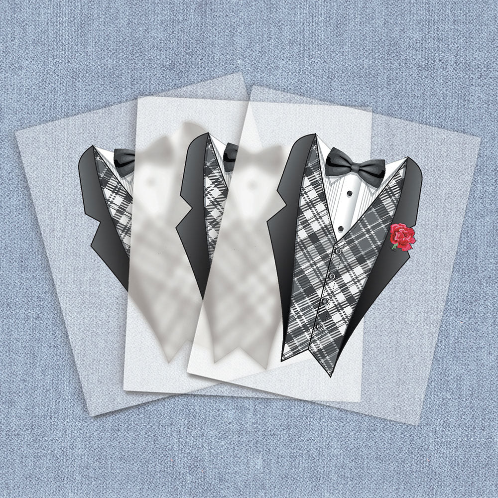 Plaid Tux | Humor & Novelty DTF Heat Transfers