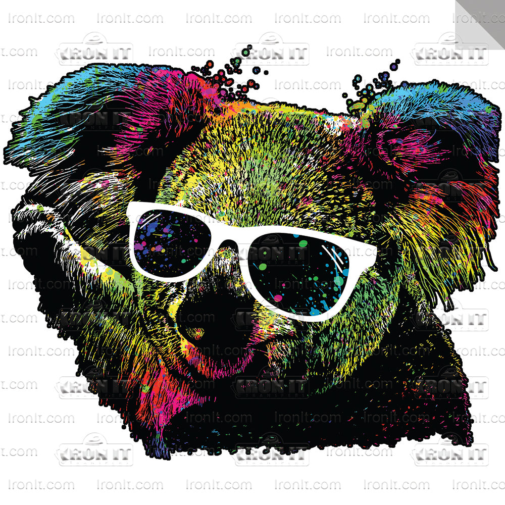 Technicolor Koala | Humor & Novelty Direct-To-Film Transfer