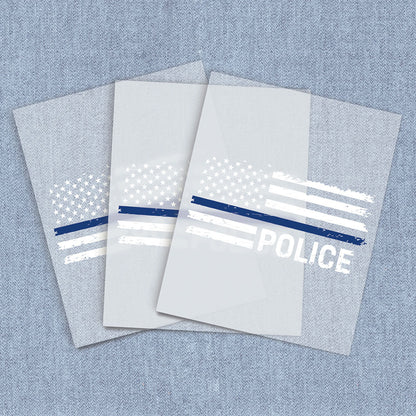 Police Flag | American Pride DTF Heat Transfers