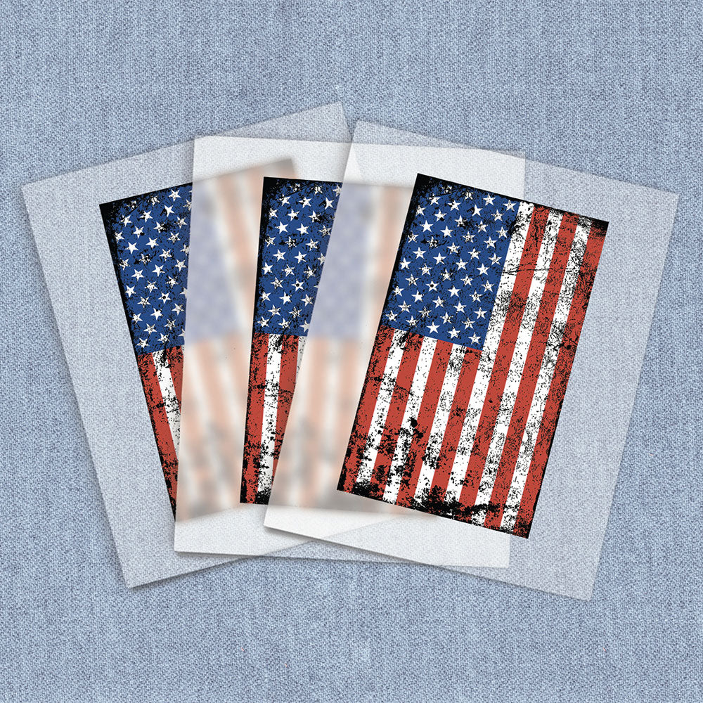 Grunge Flag Vertical | American Pride DTF Heat Transfers