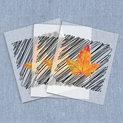 Fall Leaf Stripes | Fall DTF Heat Transfers